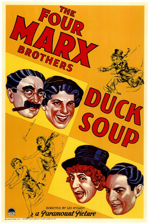 theatrical poster for duck soup