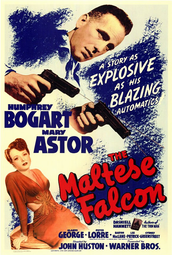 theatrical poster for the maltese falcon