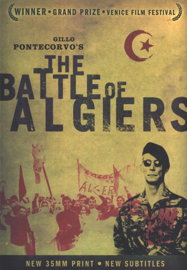 theatrical poster for the battle of algiers