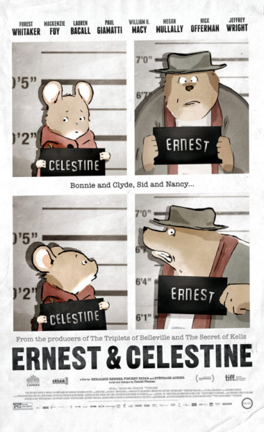 theatrical poster for ernest and celestine