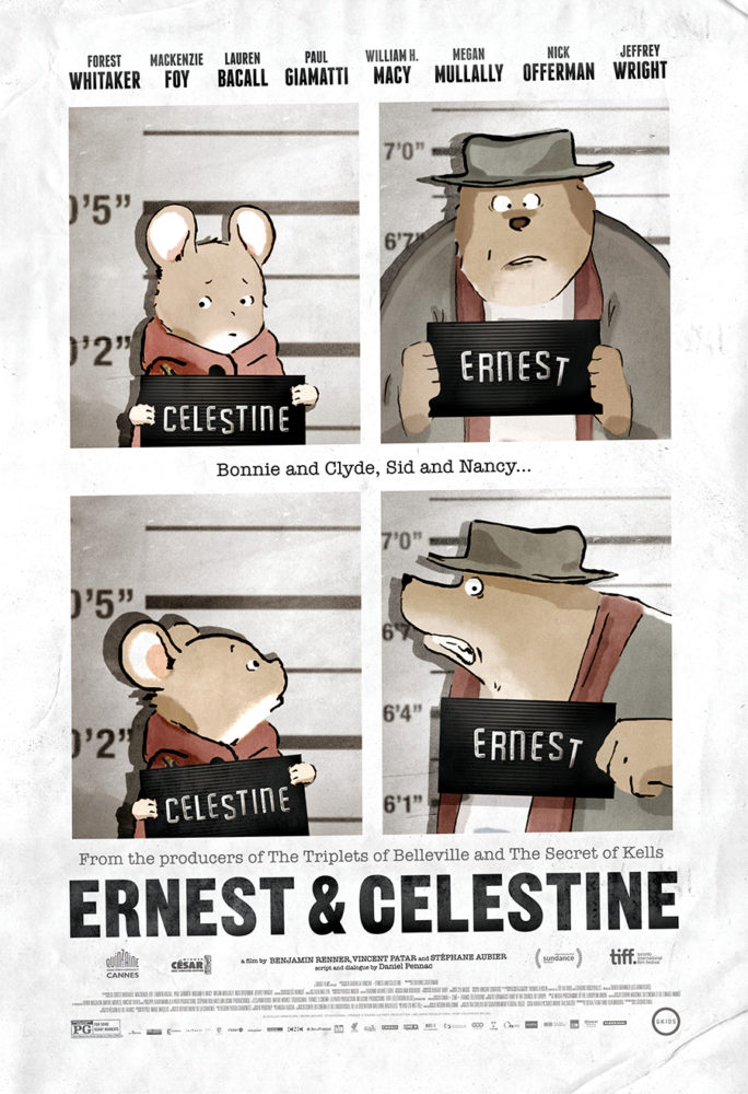 theatrical poster for ernest and celestine