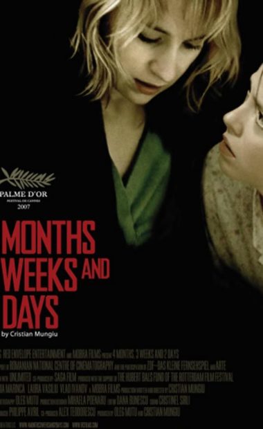 theatrical poster for four months 3 weeks 2 days