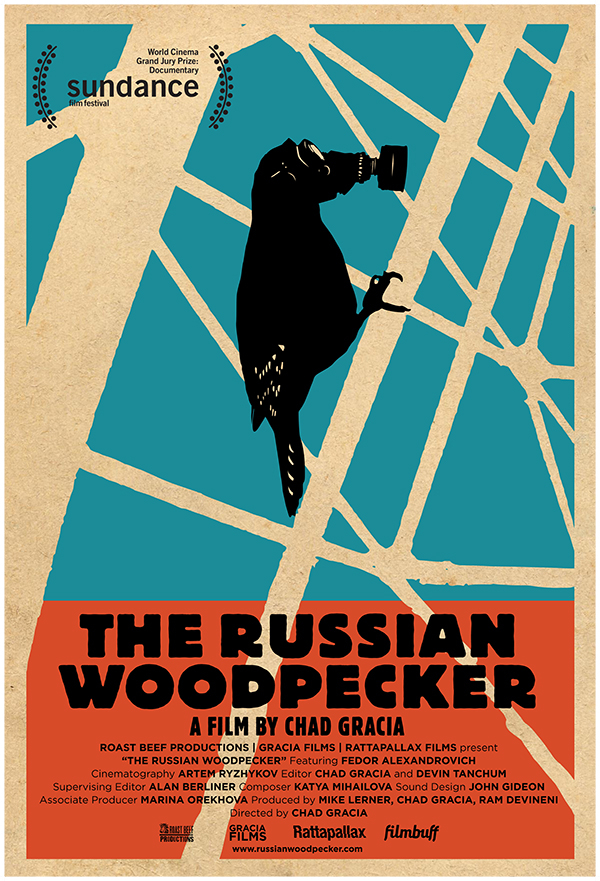 theatrical poster for the russian woodpecker