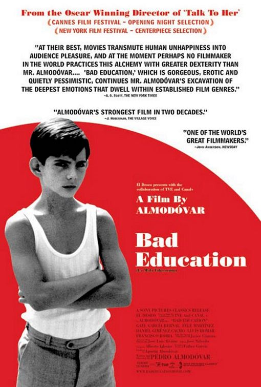 theatrical poster for bad education