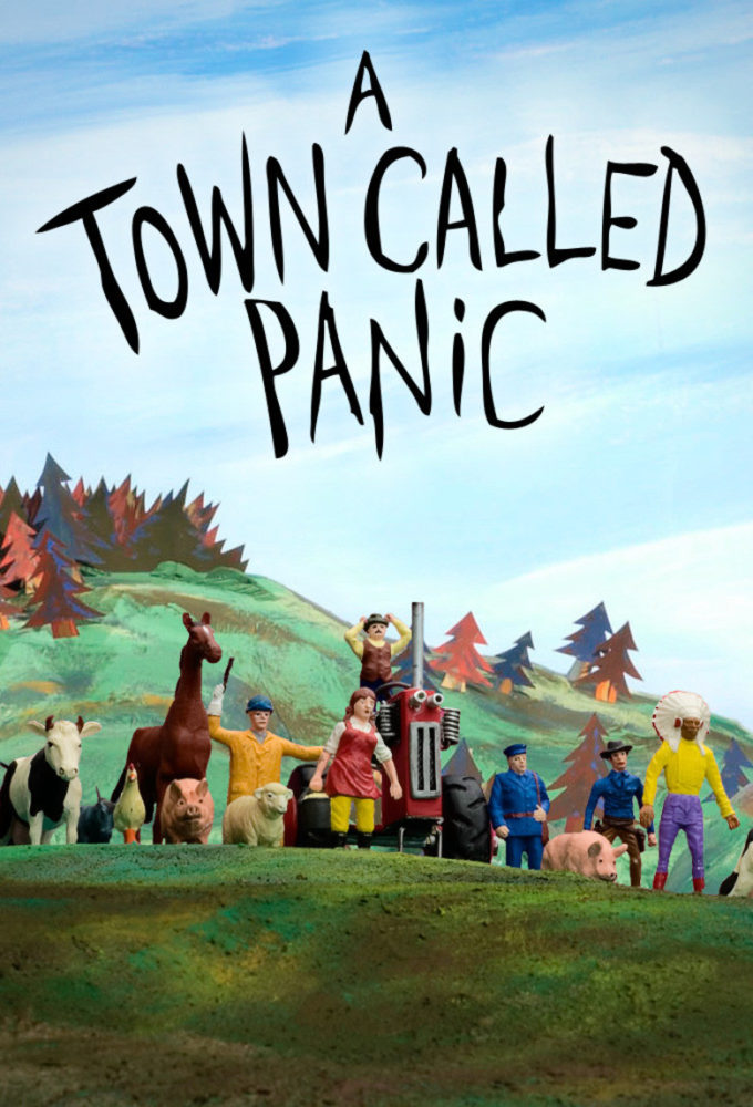 theatrical poster for a town called panic