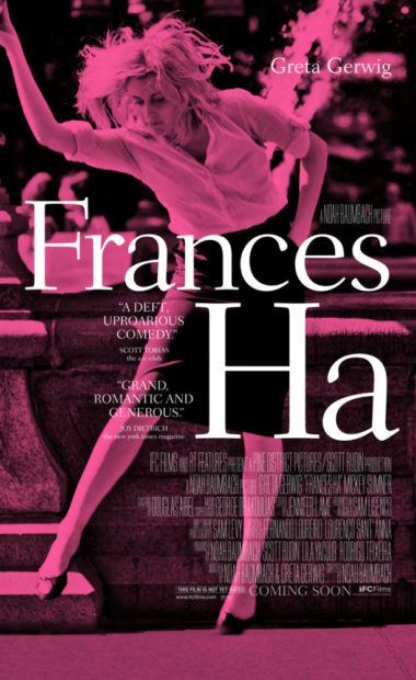 theatrical poster for frances ha