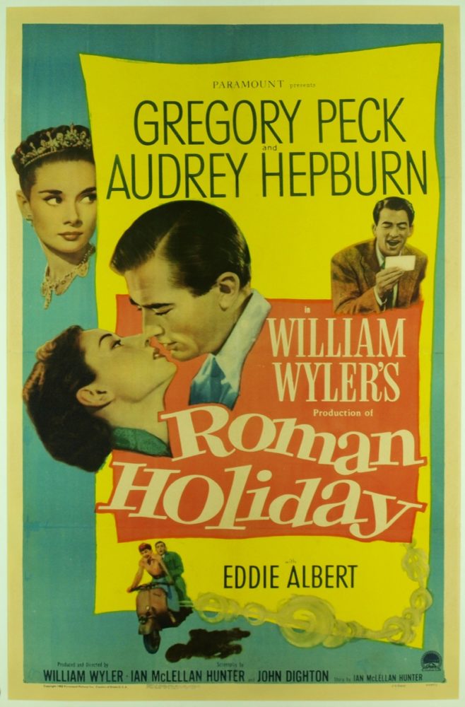 theatrical poster for roman holiday