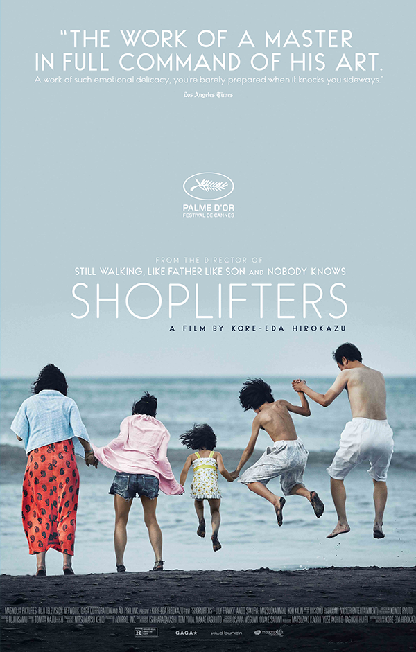 theatrical poster for shoplifters