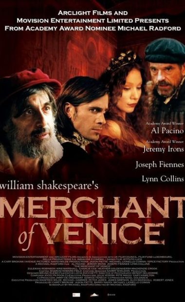 theatrical poster for Merchant of Venice