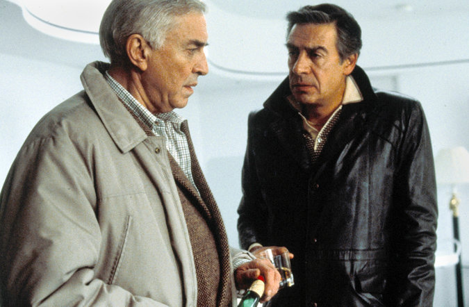 Ebert enjoyed Martin Landau, left, as a philandering ophthalmologist, and Jerry Orbach as his gangster brother in "Crimes and Misdemeanors." Via MGM.