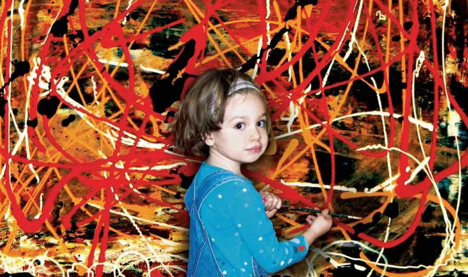 Marla Olmstead, the 7-year-old star of "My Kid Could Paint That." Via Sony Classics.