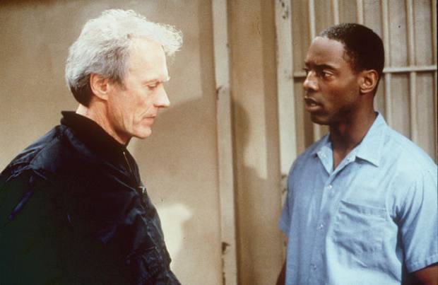 Ebert's review went beyond the film with Clint Eastwood, left, as an alcoholic journalist, and Isaiah Washington as a wrongly convicted murderer in "True Crime." Via Warner Bros.
